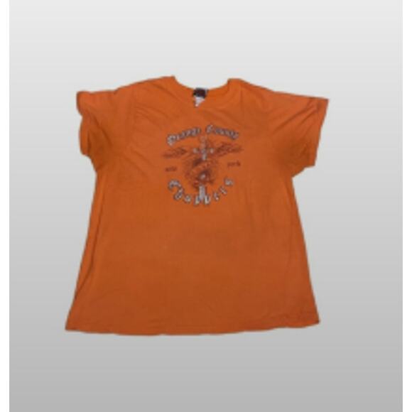 Vintage Biker Tee Orange County Choppers Graphic Orange Men’s L - Picture 2 of 6